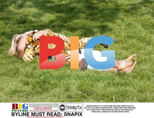 Ali Cockayne and son Henry play in park