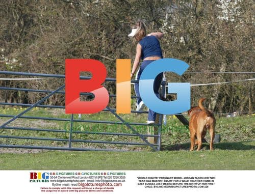 Pregnant Model Jordan and Dog