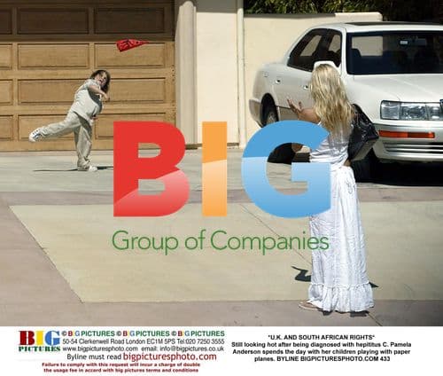 Pamela Anderson with Kids