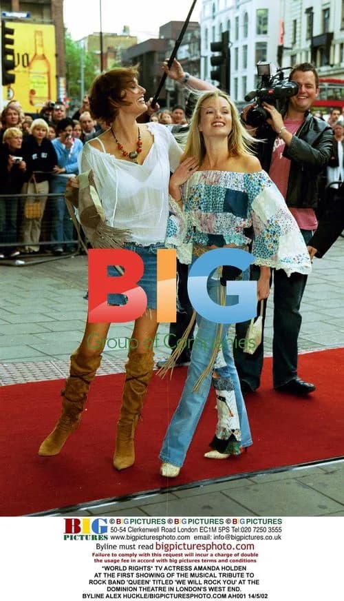 TV Actress Amanda Holden at 'We Will Rock You' Premiere