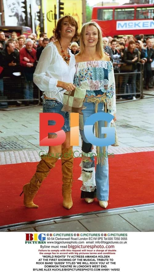TV Actress Amanda Holden at 'We Will Rock You' Musical Debut