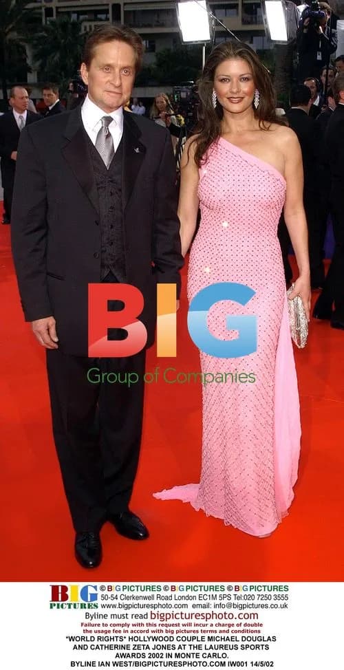 Michael Douglas and Catherine Zeta-Jones at Laureus Sports Awards 2002