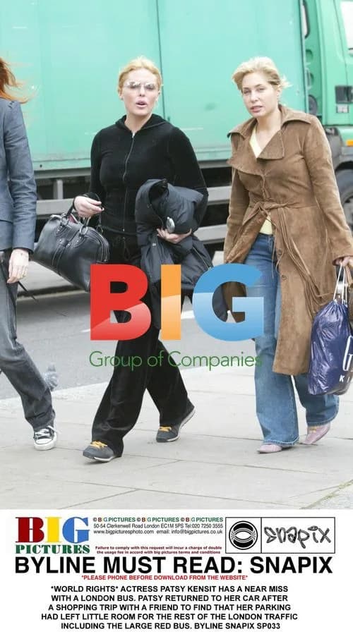 Patsy Kensit has near miss with London bus