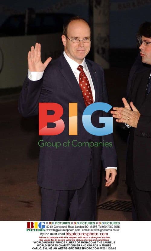 PRINCE ALBERT OF MONACO AT LAUREUS CHARITY DINNER