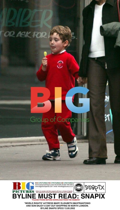 Mary Elizabeth Mastrantonio and Son Shop in North London