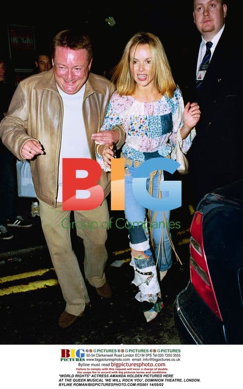 ACTRESS AMANDA HOLDEN AT 'WE WILL ROCK YOU' MUSICAL
