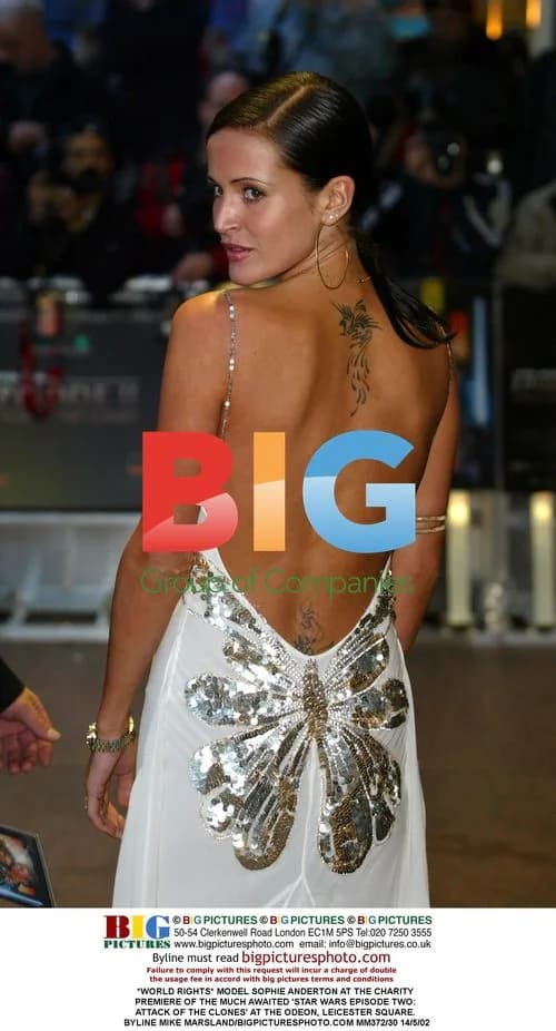 Model Sophie Anderton at 'Star Wars' Premiere