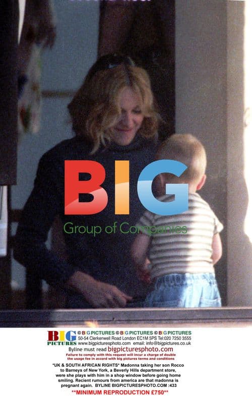 Madonna and son Rocco at Barneys in Beverly Hills