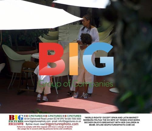 Barbara Feltua Has Breakfast with Children in Miami