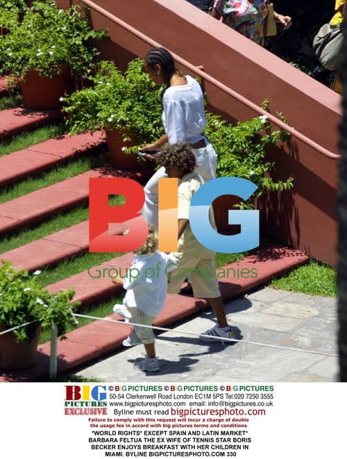 Barbara Feltua Enjoys Breakfast with Kids in Miami