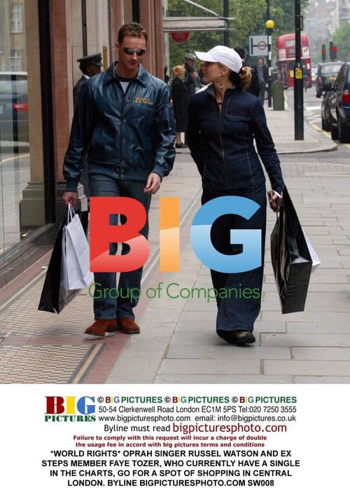 Oprah, Russel Watson and Faye Tozer go shopping in London