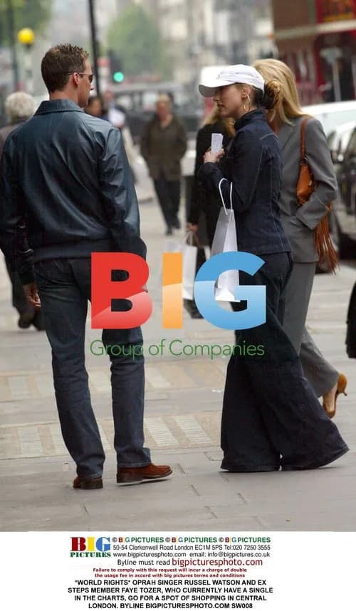 Oprah, Russel Watson, and Faye Tozer go shopping in London