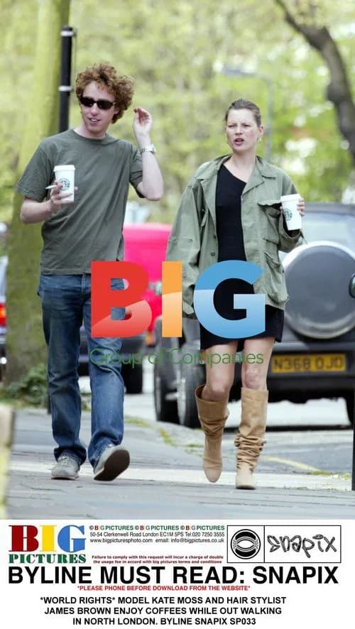 Kate Moss and James Brown Out in London