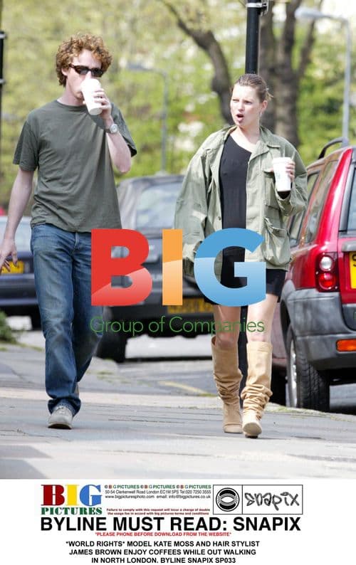 Kate Moss and James Brown Out Walking in London