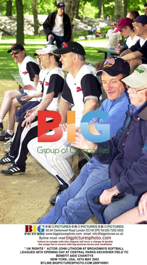 John Lithgow at Broadway Softball League's Opening Day