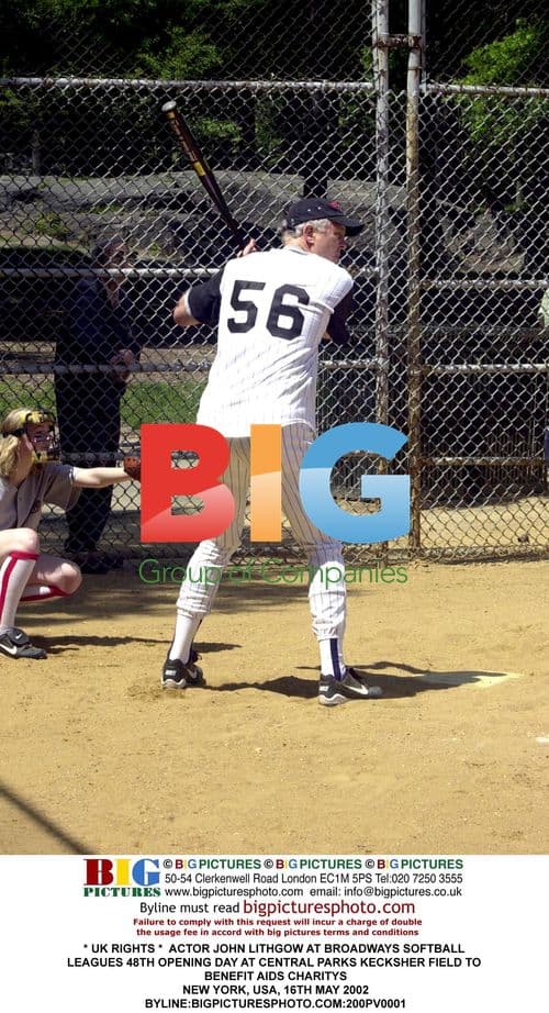 John Lithgow at Broadway Softball League's Opening Day