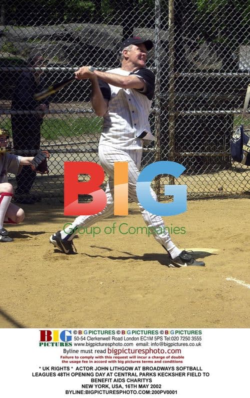 John Lithgow at Broadway Softball League's 48th Opening Day