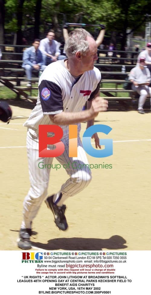 John Lithgow at Broadway Softball League