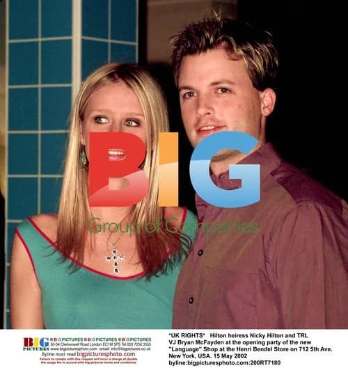 Nicky Hilton and Bryan McFayden at Language Shop Opening