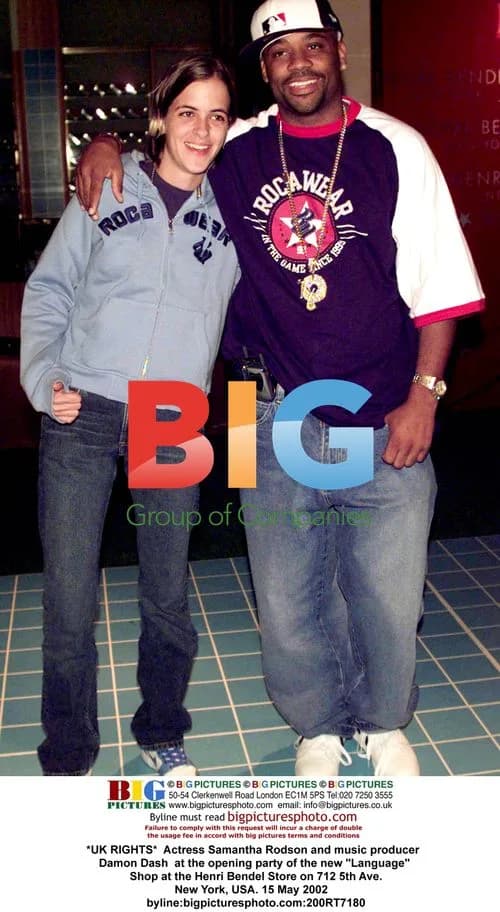 Samantha Rodson and Damon Dash at "Language" Shop Opening