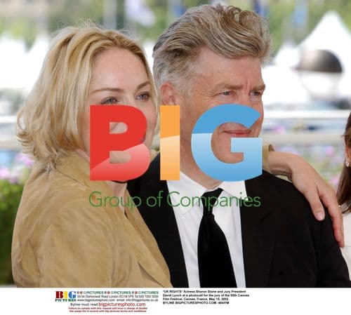 Sharon Stone and David Lynch at Cannes 2002