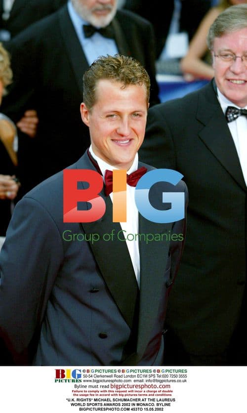 Michael Schumacher at Laureus World Sports Awards 2002