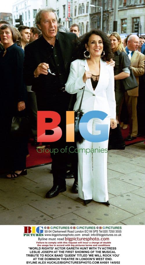 Gareth Hunt and Leslie Joseph at 'We Will Rock You' Premiere