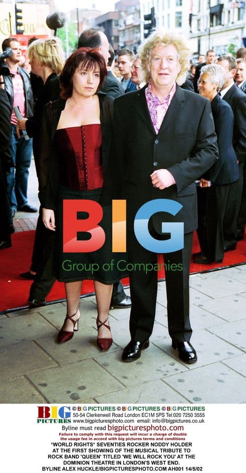 Seventies Rocker Noddy Holder at 'We Will Rock You' Premiere