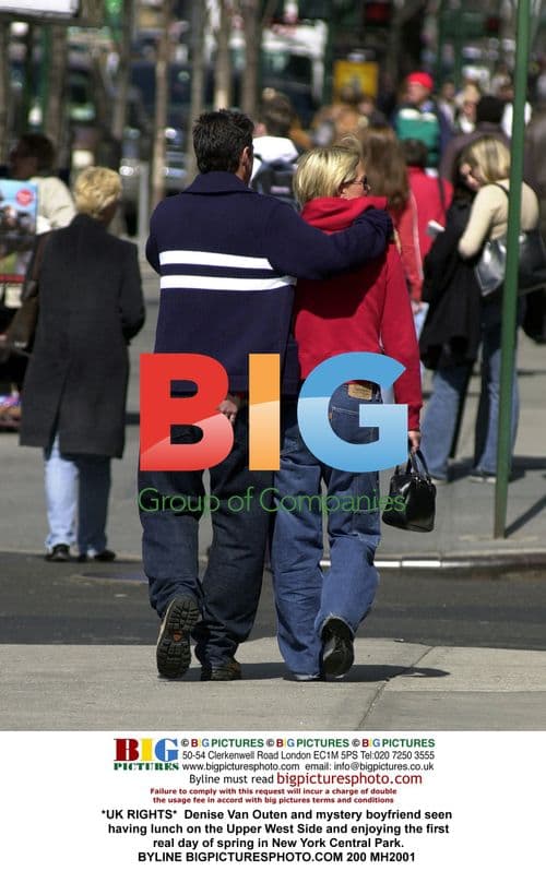 Denise Van Outen and mystery boyfriend in NYC