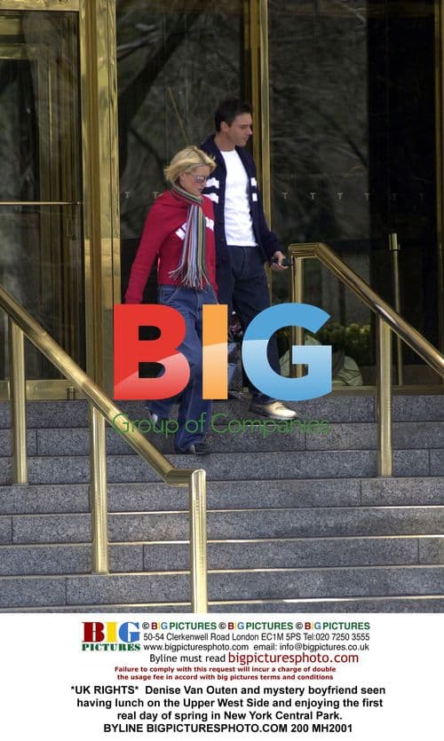 Denise Van Outen and mystery boyfriend in NYC