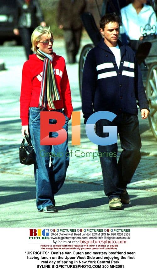 Denise Van Outen and mystery boyfriend lunch in NYC