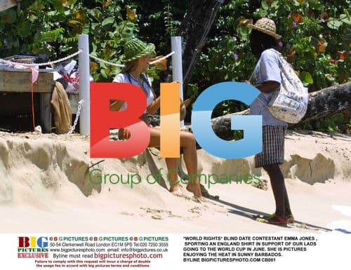 BLIND DATE CONTESTANT EMMA JONES IN BARBADOS