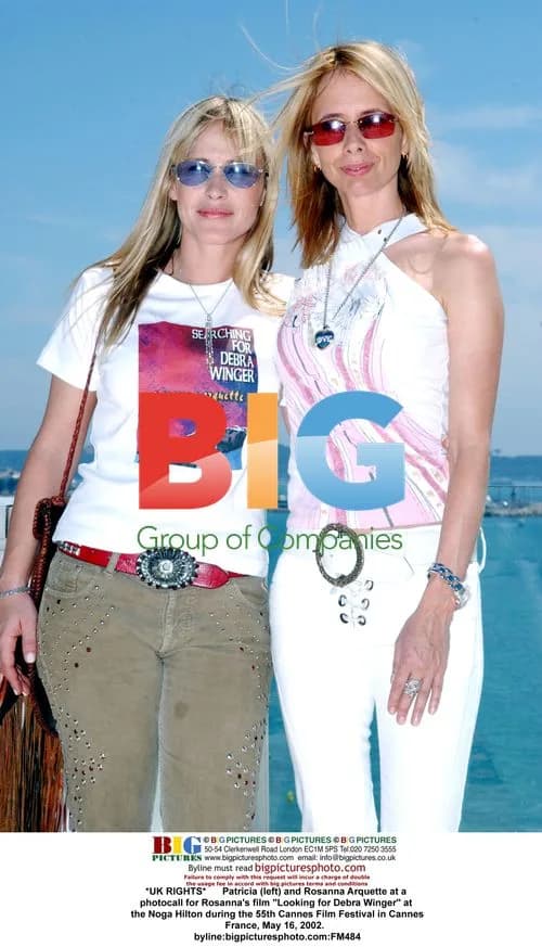 Patricia and Rosanna Arquette at Cannes 2002