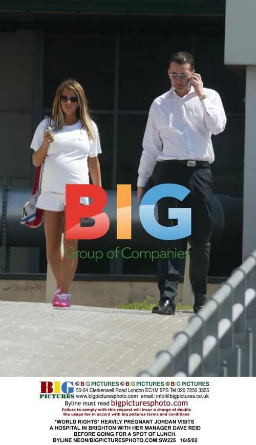 Pregnant Jordan visits hospital in Brighton