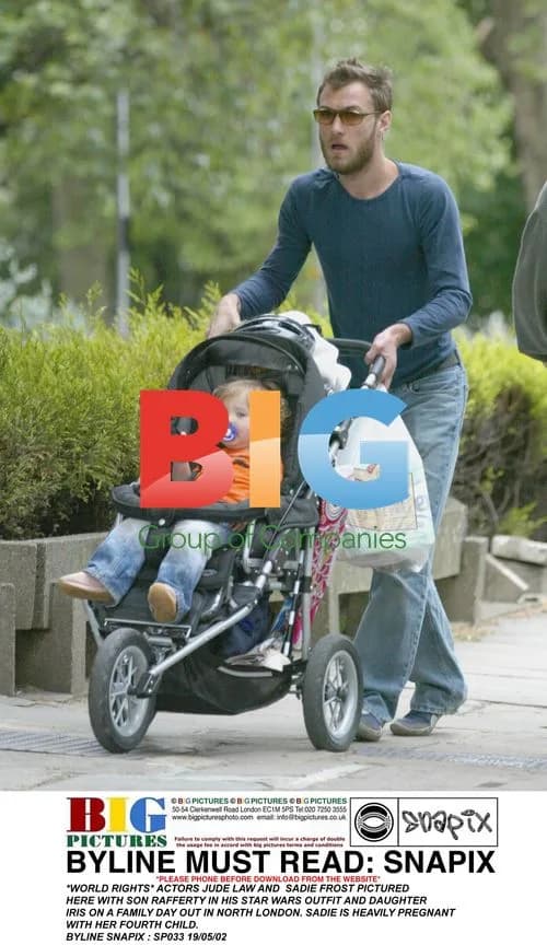 Jude Law and Sadie Frost with Kids