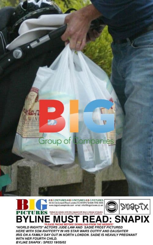 Jude Law and Sadie Frost with kids