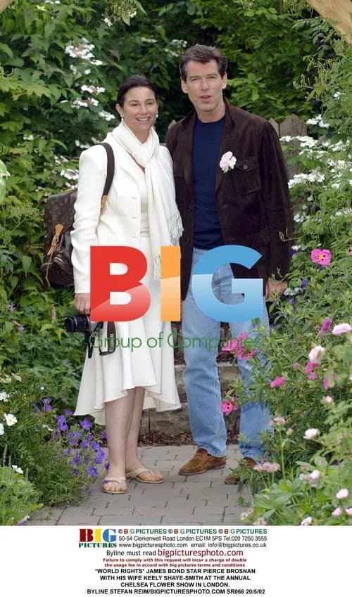 Pierce Brosnan and Keely Shaye-Smith at Chelsea Flower Show