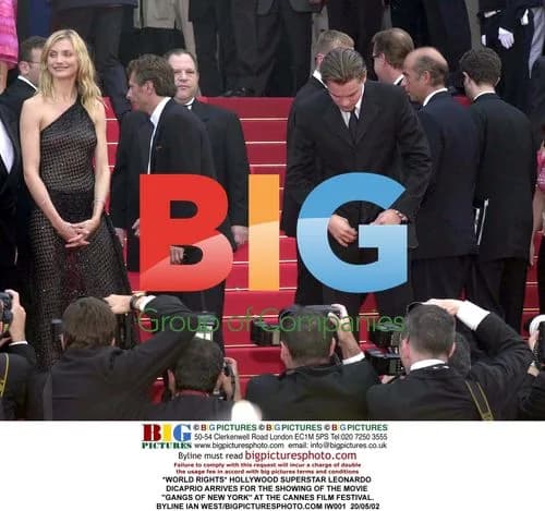 Cameron Diaz and Leonardo DiCaprio arrive at Cannes