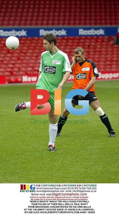 Hollyoaks Football Team at Anfield