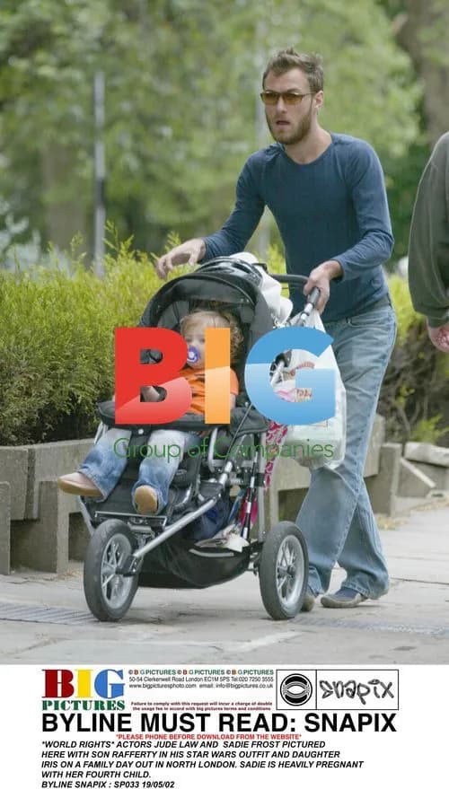 Jude Law and Sadie Frost with Kids