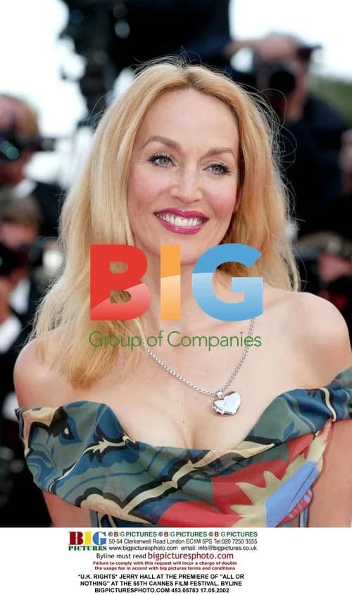 Jerry Hall at Cannes Film Festival Premiere