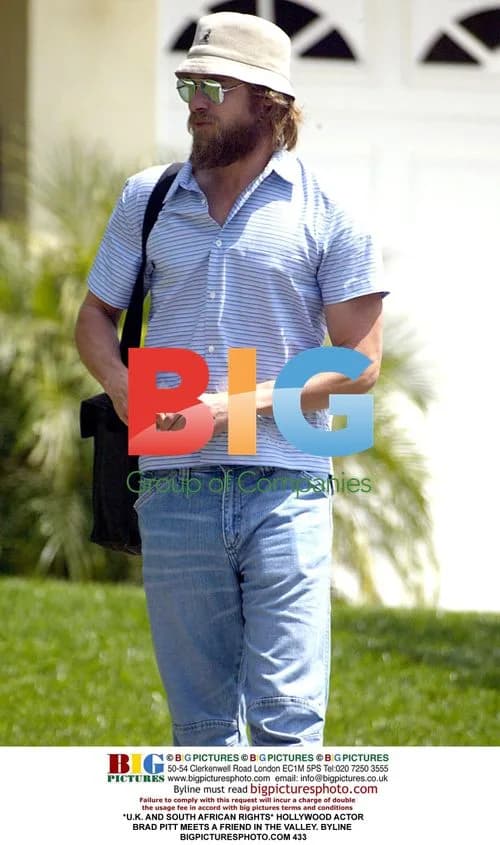 Brad Pitt Meets Friend in the Valley