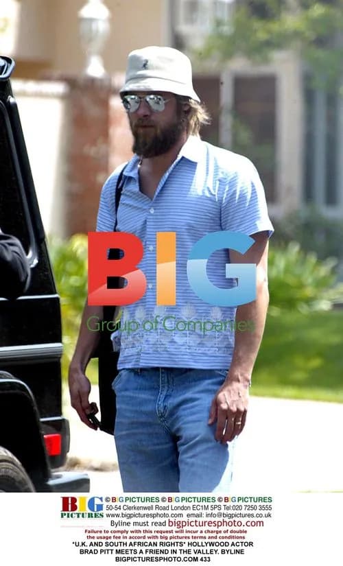 Brad Pitt Meets Friend in the Valley