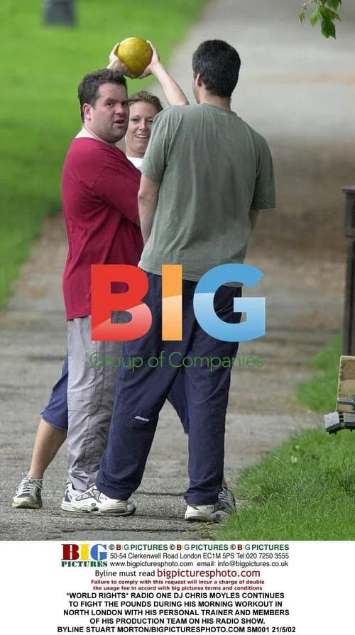 DJ Chris Moyles Workout in London