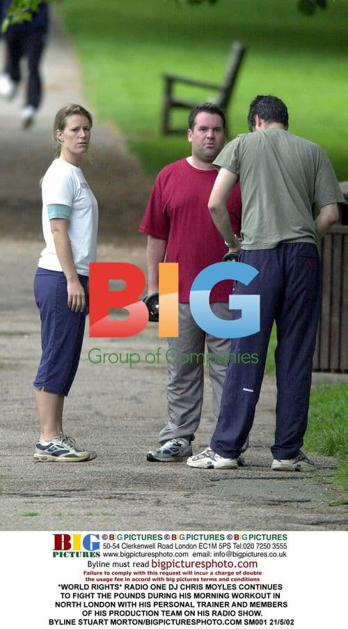 Chris Moyles Workout with Trainer