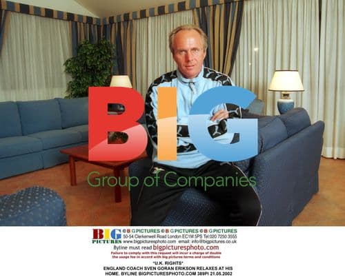 Sven Goran Erikson Relaxes at Home