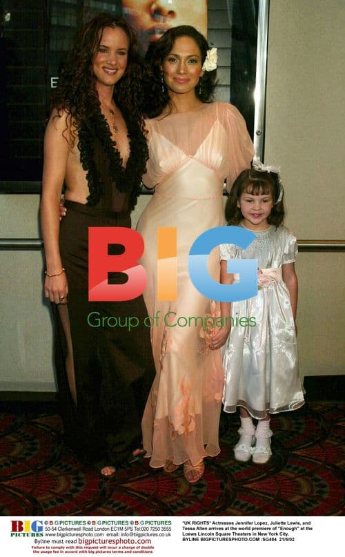 Jennifer Lopez, Juliette Lewis, Tessa Allen at "Enough" Premiere