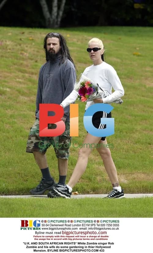 Rob Zombie and Wife Gardening at Home