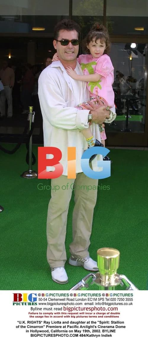 Ray Liotta and daughter at 'Spirit' premiere