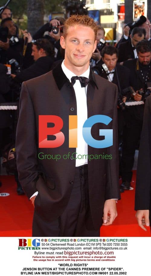 Jenson Button at Cannes Film Premiere